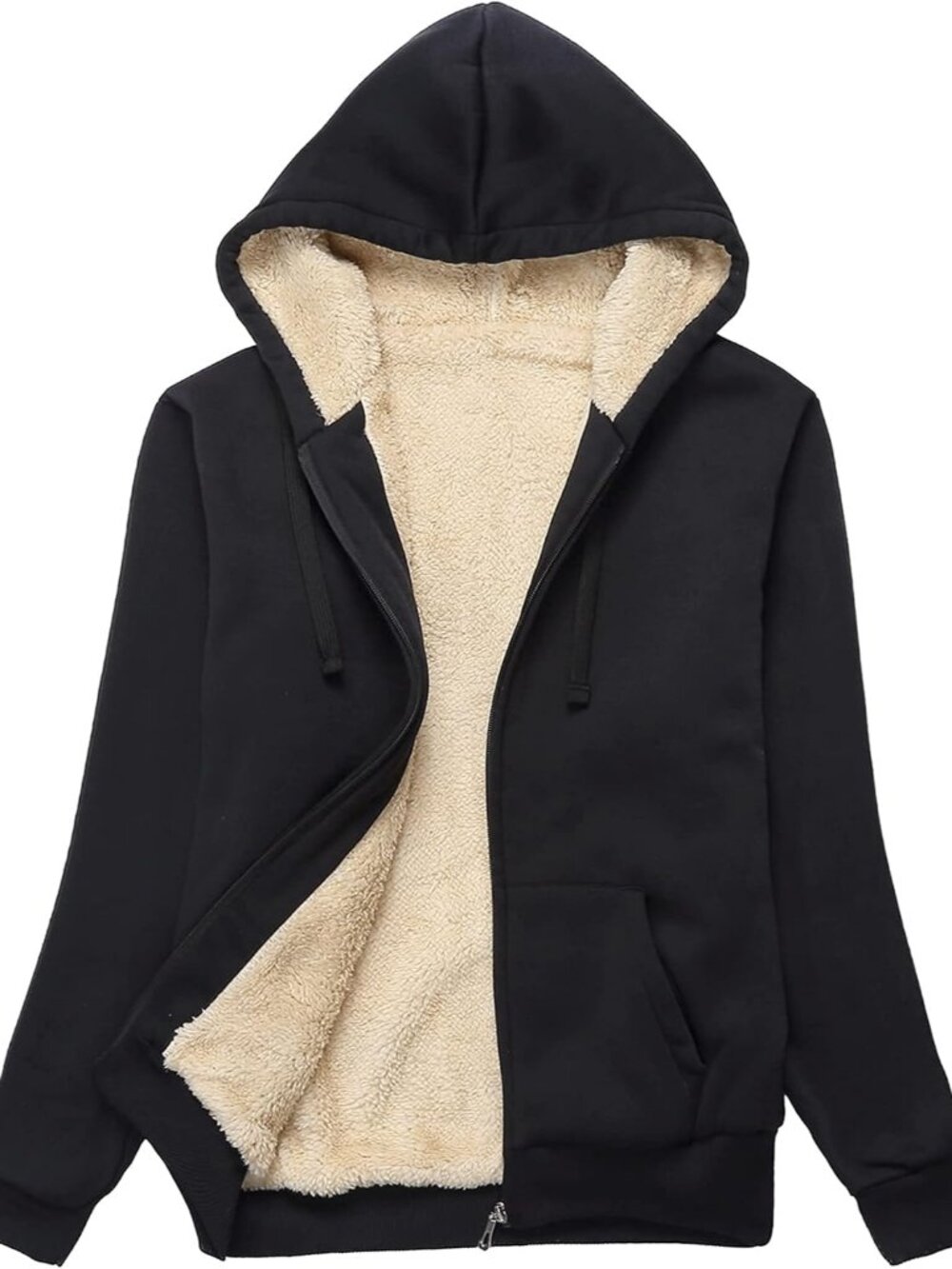 Hoodies for Women Winter Fleece Sweatshirt Sherpa Lined Jacket